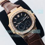 PPF Factory Patek Philippe 5724G Nautilus Rose Gold with Diamond Replica Watch